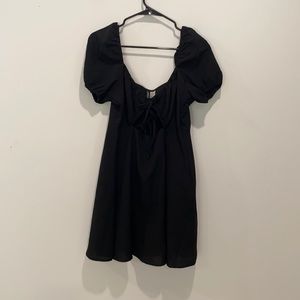 H&M black tie dress